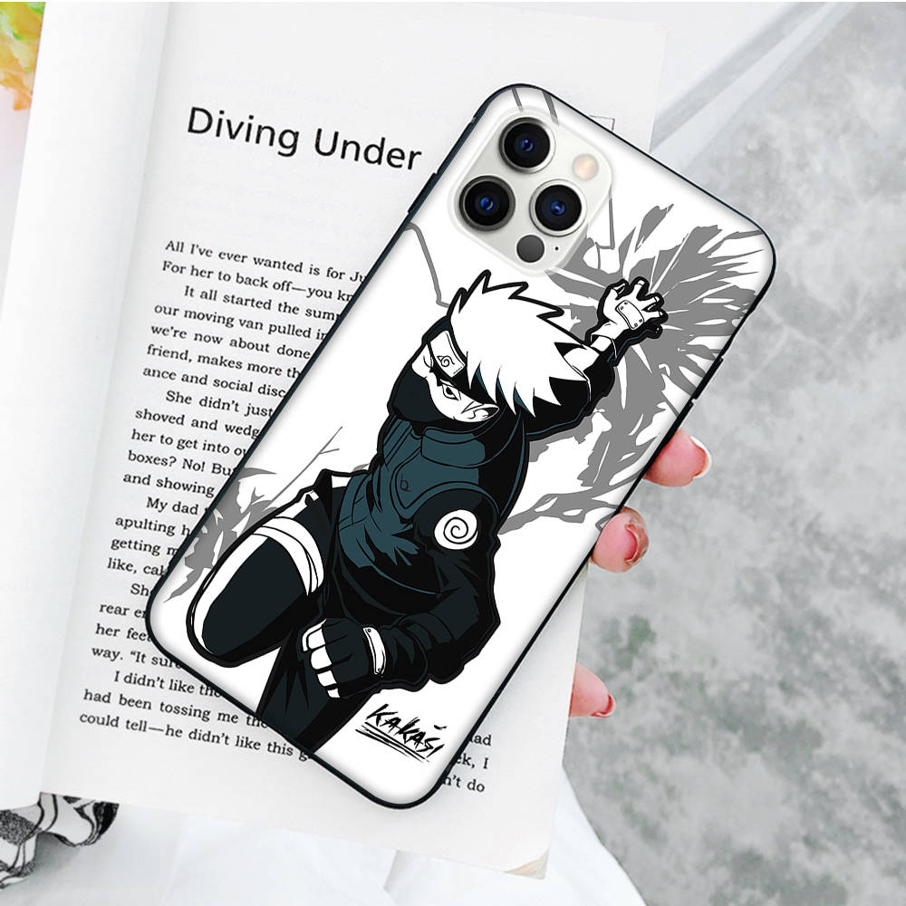 JW61Naruto аниме черный мягкий чехол для Samsung Note 20 Lite S24 Ultra S23 A03 A05 A06 A11 A71 A15 A16 A13 A24 A25 A33 A52 A53 A50 M55 M35 Plus