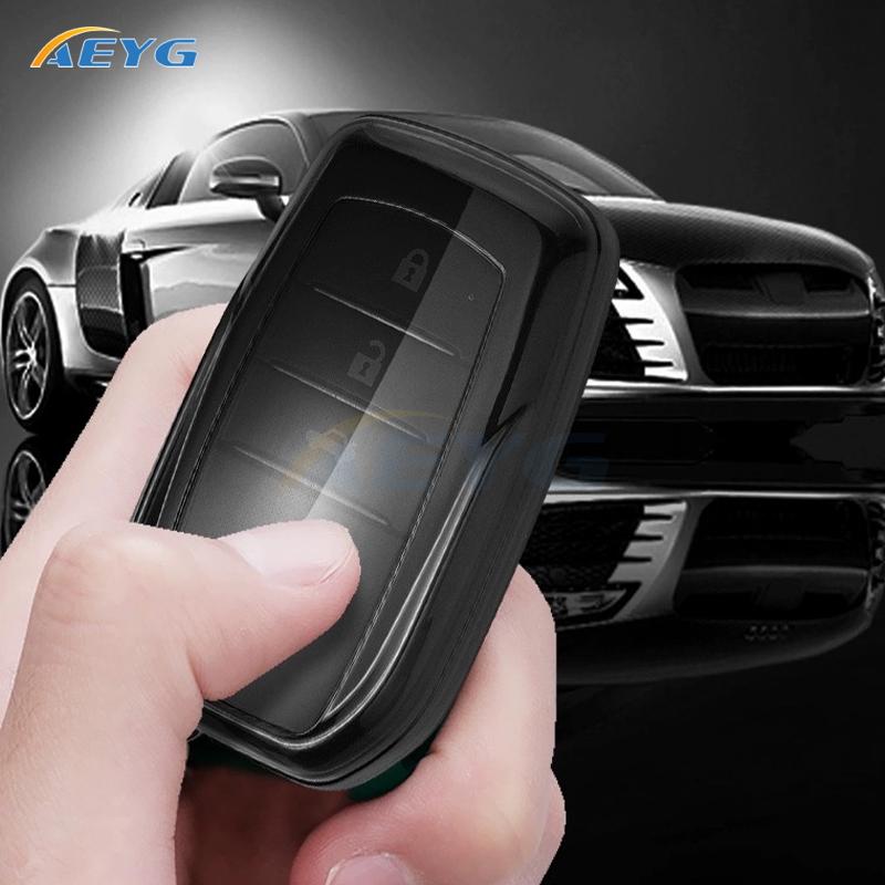 ТПУ Чехол для ключа автомобиля Крышка Брелок Для Toyota CHR Hilux Fortuner Land Cruiser 200 Camry Corolla Crown RAV4 Highlander Брелок