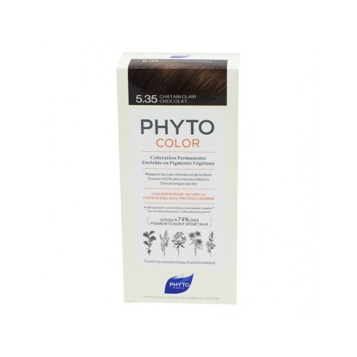 Phytocolor 5.35 châtain clair chocolat coloration permanente