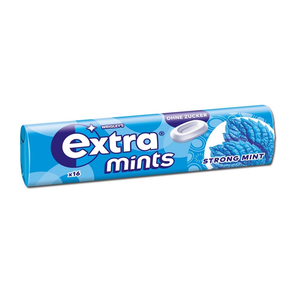 Wrigley Extra Мятная жвачка без сахара Сильная мята 16 штук