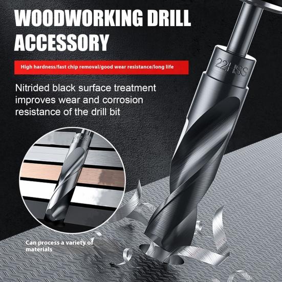 Drill Bit 118-Degree Point Angle Wear-Resistant Rust-proof Widely Used High Speed Steel DIY Drill Bit Woodworking Tool
