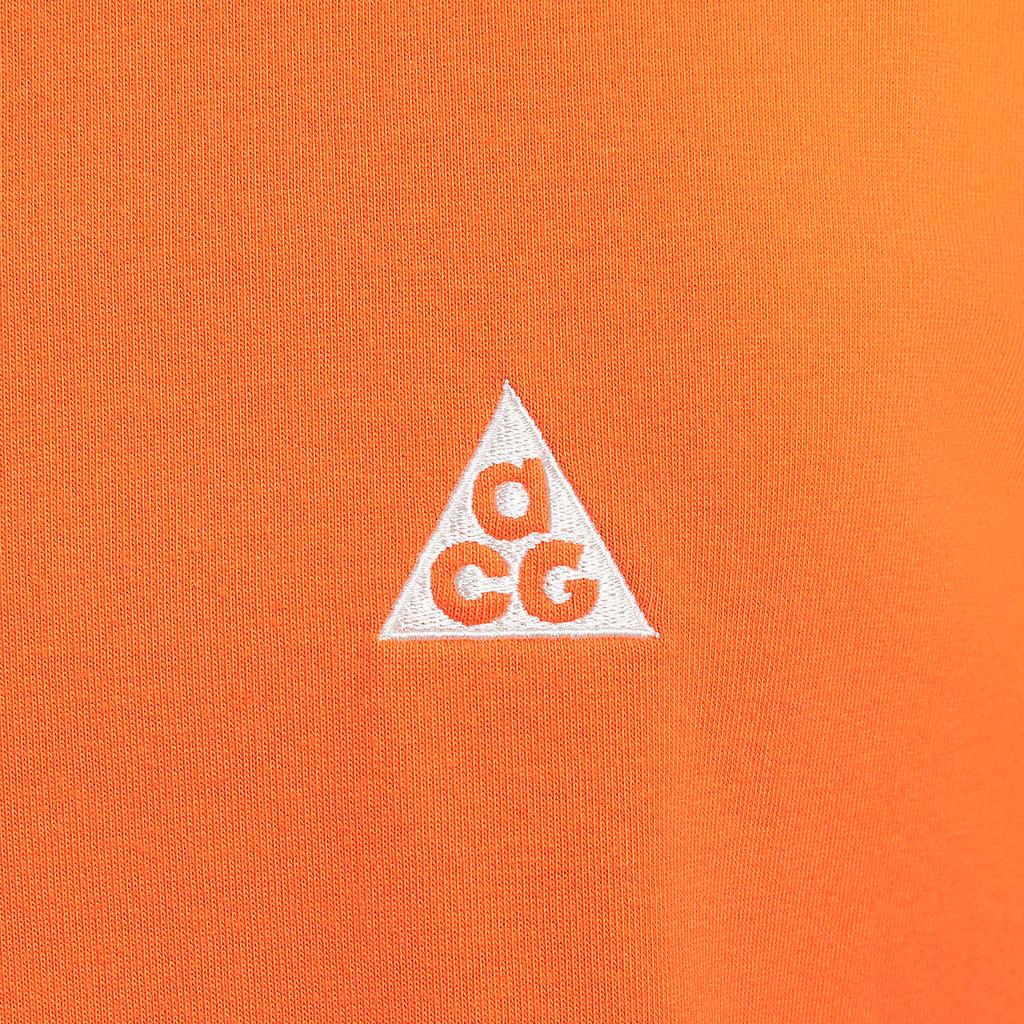 Nike ACG T Shirts Men's Orange Crew Neck Moderate DJ3643-819