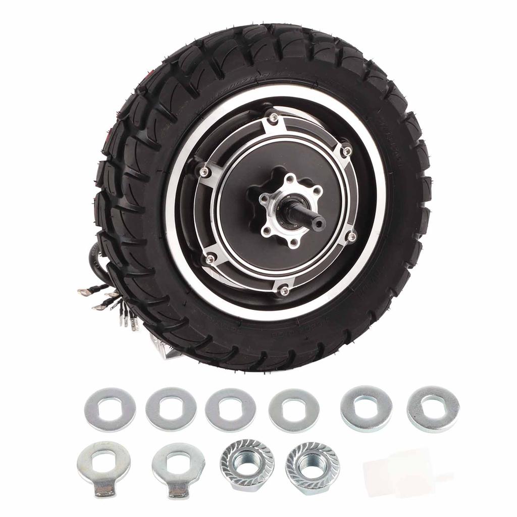 10-дюймовый мотор-колесо 36В-60В 350Вт-1500Вт Сборочный комплект приводного мотора для электрического мотоцикла, внедорожного велосипеда