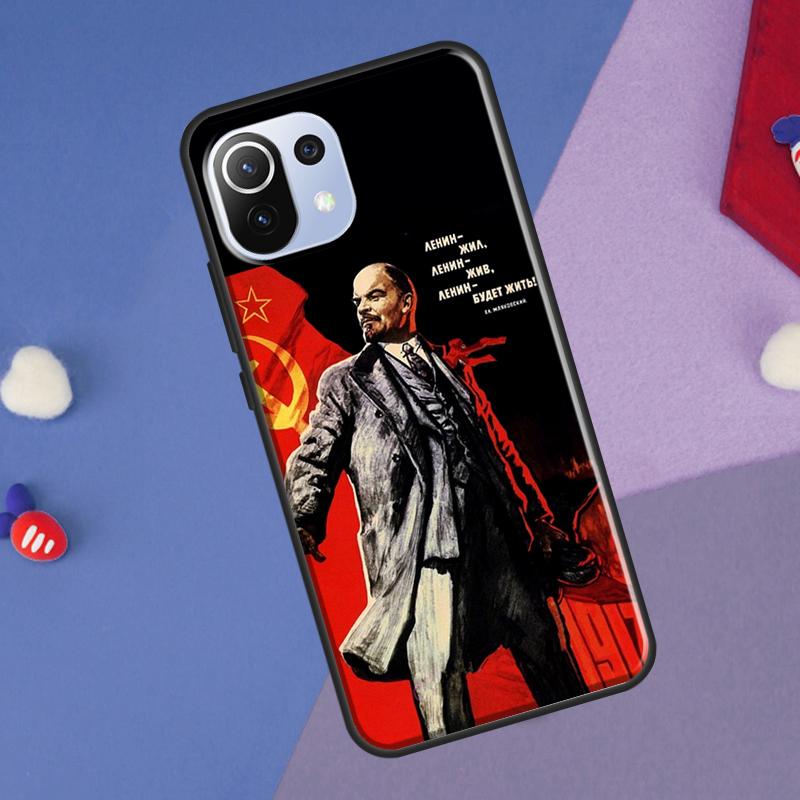 Чехол Флаг Советского Союза Ленин для Xiaomi 14T Pro 11T 12T 13T 13 14 Ultra POCO X7 Pro X3 X5 F3 F5 F6 M6 X6 Pro