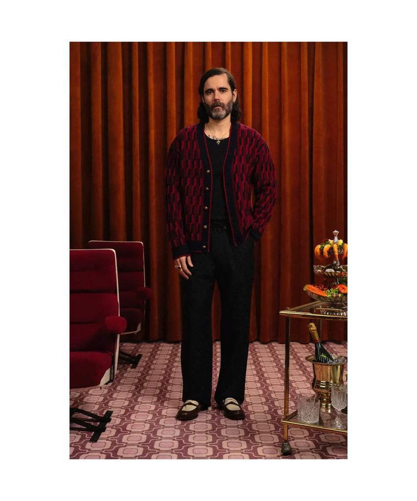 DROLE DE MONSIEUR Straight Wool Pants Pantalon Droit Laine D0Pas26302Bkx