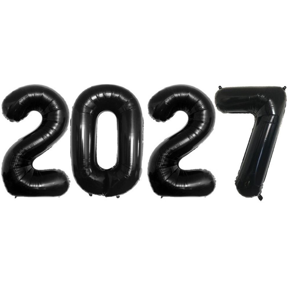 Декоративные 40-дюймовые фольгированные шары с цифрой 2027, большой размер, реквизит для фото, шары-цифры, самозакрывающиеся, для украшения дома, вечеринки