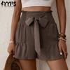 Women's Fashion Casual Solid Color Print Shorts