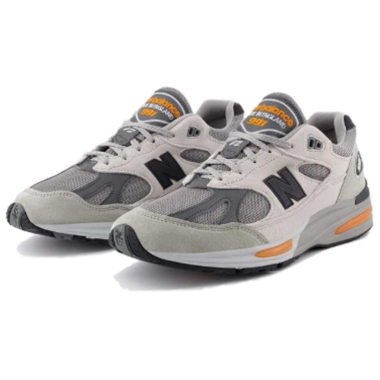 New Balance 991v2 Сделано в Англии Зимние расклешенные кроссовки унисекс Серый Пеликан Abbey-Stone U991BS2