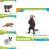 Wildlife Animal Rabbit Armadillo Macaque And Panda Model Collection Pvc Educational Figures For Kids Preschool Learning