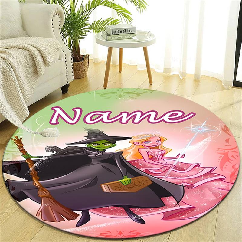 Personalized W-Wizard Round Chair Office Rug - Perfect for Mat, Office Chair & More - Ideal Gift for Birthdays and Holidays