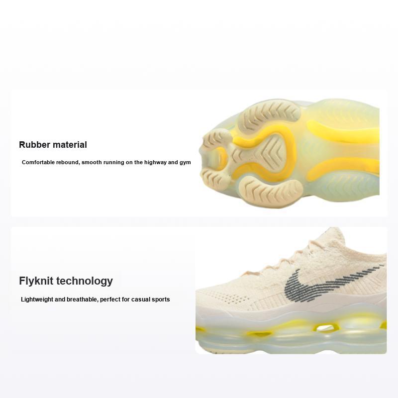 Nike Мужские кроссовки Air Max Scorpion Flyknit Lemon Wash Cream Phantom Black DJ4701-001