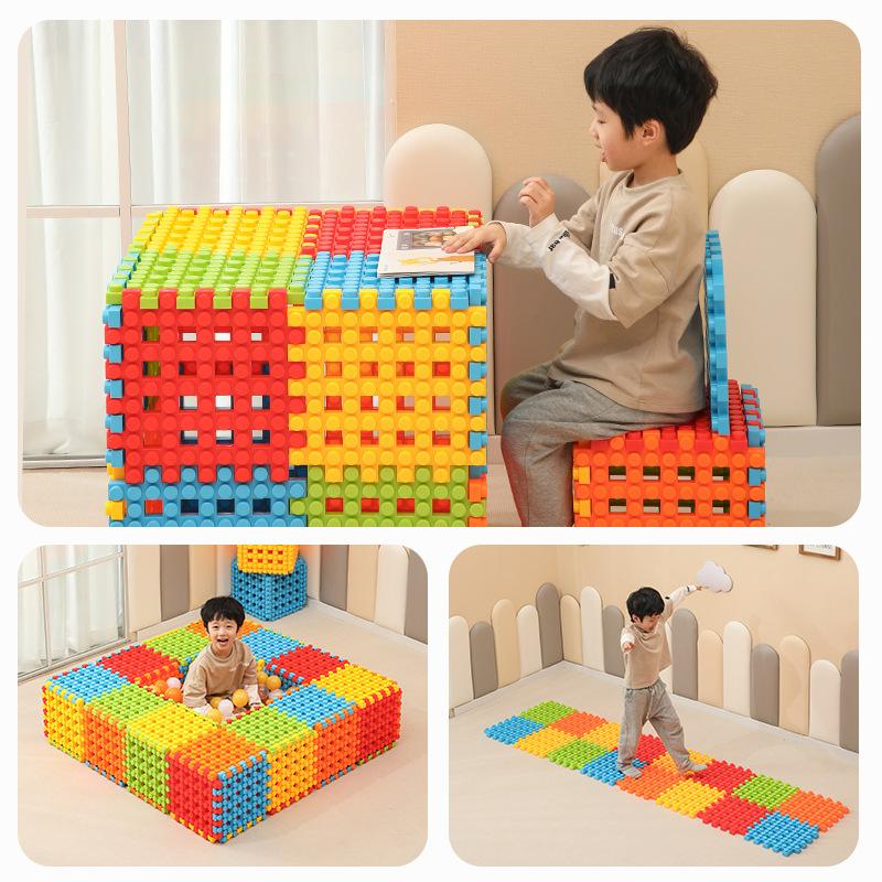 Новые большие квадратные строительные блоки, угловые строительные блоки, детские игрушки для детского сада, большие строительные блоки, пластиковые образовательные игрушки, набор