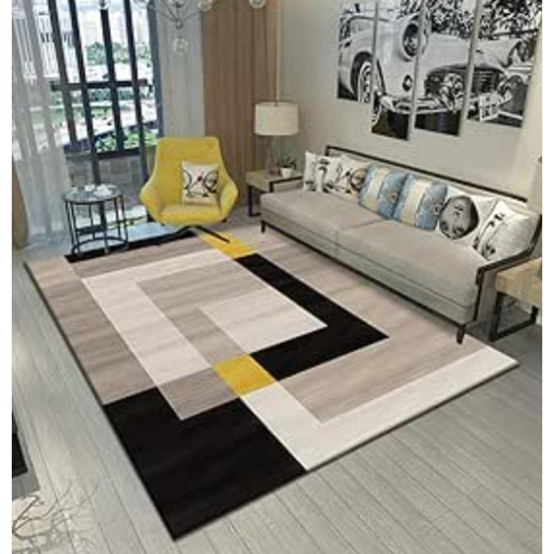 Modern Minimalist Geometric Living Room Carpet Home Bedroom Bedside Carpet Large-area Carpet Mat