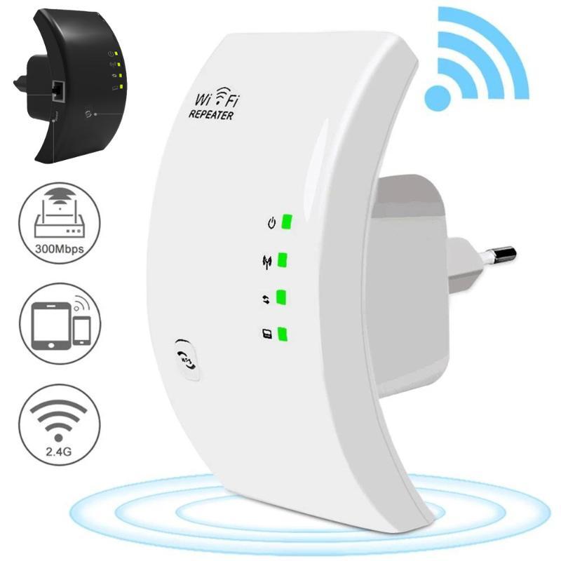 WiFi-повторитель 300 Мбит/с 2,4 ГГц Поддерживает 10+ устройств Усилитель сигнала Простое подключение Расширитель для дома и офиса