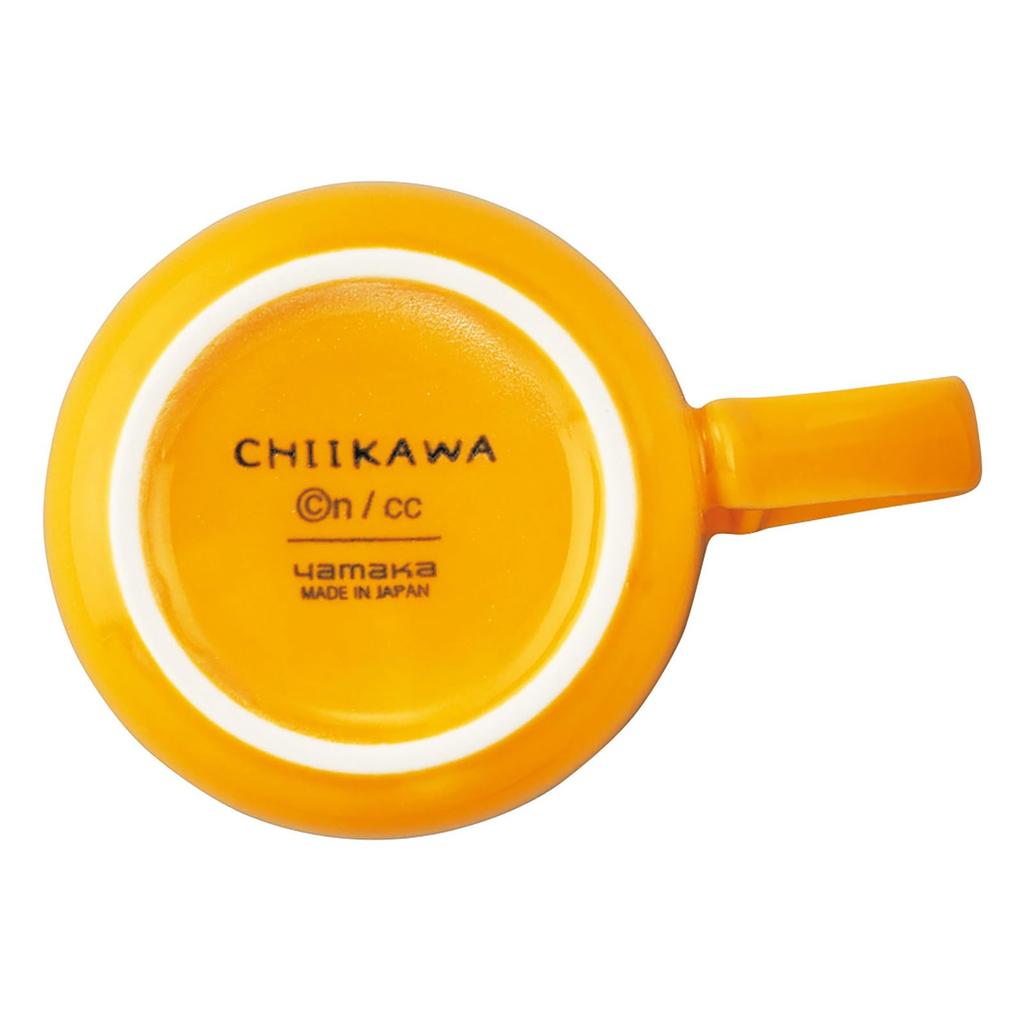 Officially Licensed Chiikawa Wooden and Tableware Diameter 8 X Chiikawa Microwave Dishwasher Miscellaneous Made In Mug, Coaster, Set, 300ml, Approx.