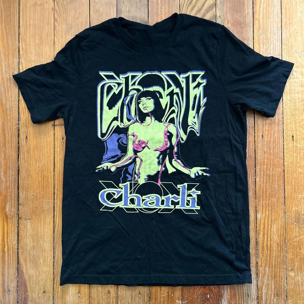 Vintage Charli XCX Concert 2024 Black Cotton All Size TShirt Unisex PA2817 Unisex T-Shirt