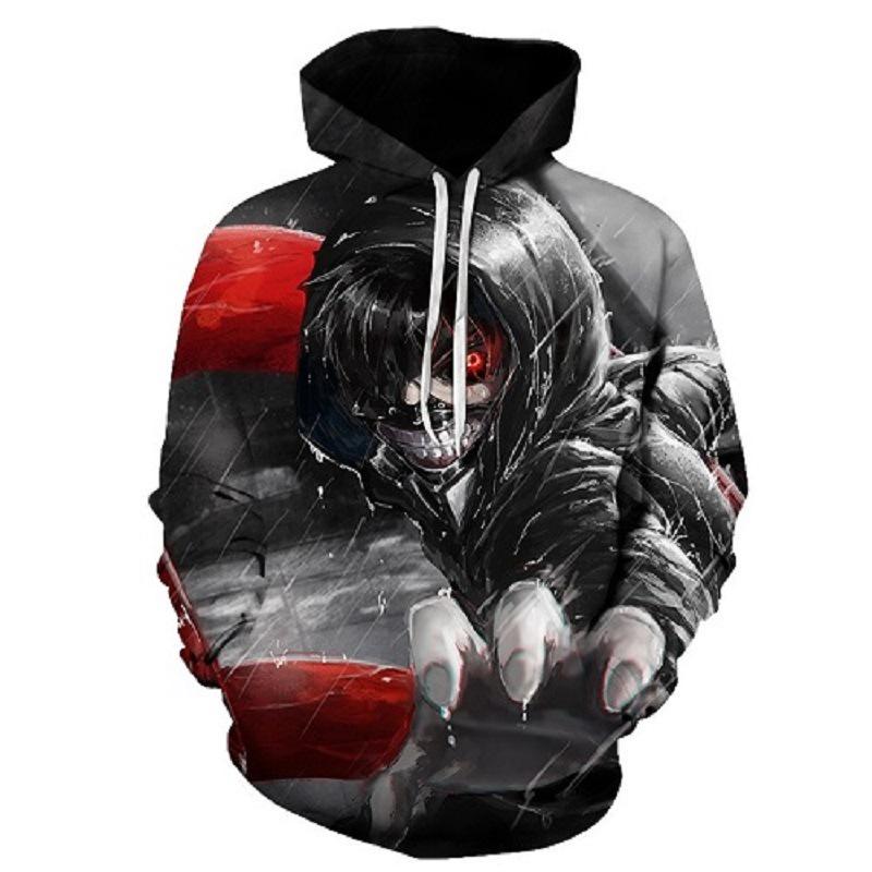 Sweatshirt Tokyo Unisex Ghoul Cosplay Sweater Capuche Sweat Hoodie Pullover