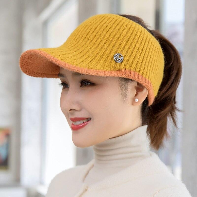 Новая женская повседневная зимняя шапка с надписью EmptyTop Visor Cap женская вязаная шапка