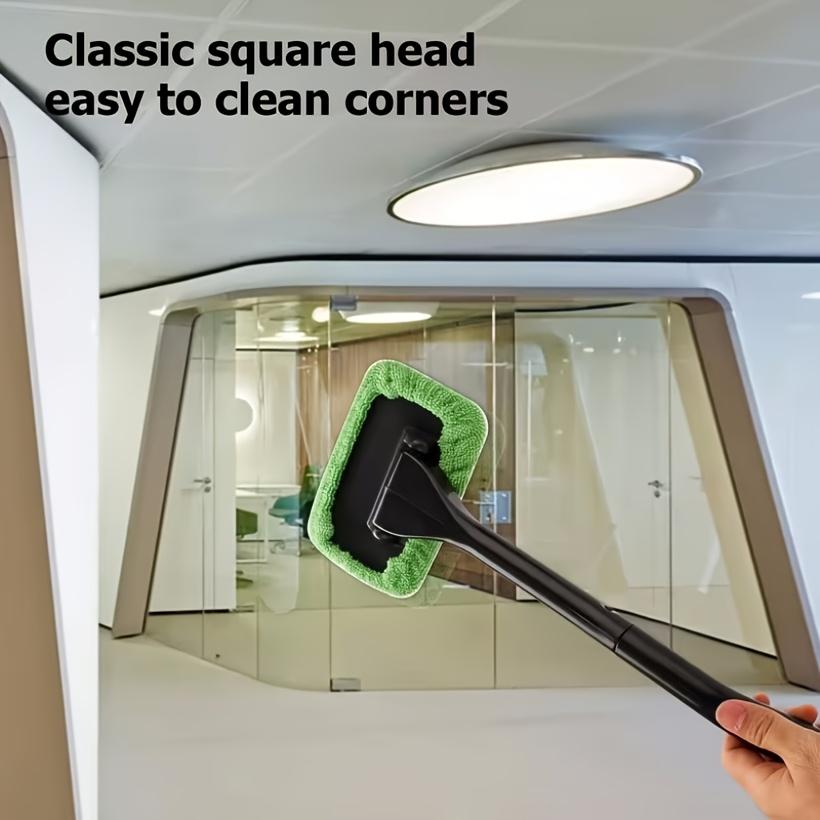 6Pcs, Windshield Cleaning Tools, Car Window Cleaner, Includes 5 Reusable Car Interior Cleaning Pads, Dirty Car Cleaning Brush