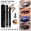MLSMILE Eight -colored Pearl Light -eye Shadow Rods, Waterproof Without Smudge with A Knife, Lying Silkworm Pen Eyeliner, Eyeliner