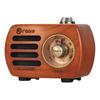 Gemean Wooden Radio Bluetooth Speaker Compatible with Wireless Bluetooth Wide Retro Bass AUX Gift R-818 (Not Earphones), Compact, FM, Style,