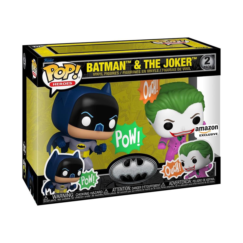 Joker Batman Figure Funko Vinyl 2PK Batman 85th Anniversary BATMAN THE JOKER Funko Pop! &