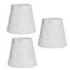 3Pcs Small Lamp Shades E14 Bright Surface Thin Lightweight High Transmittance Safe Design Table