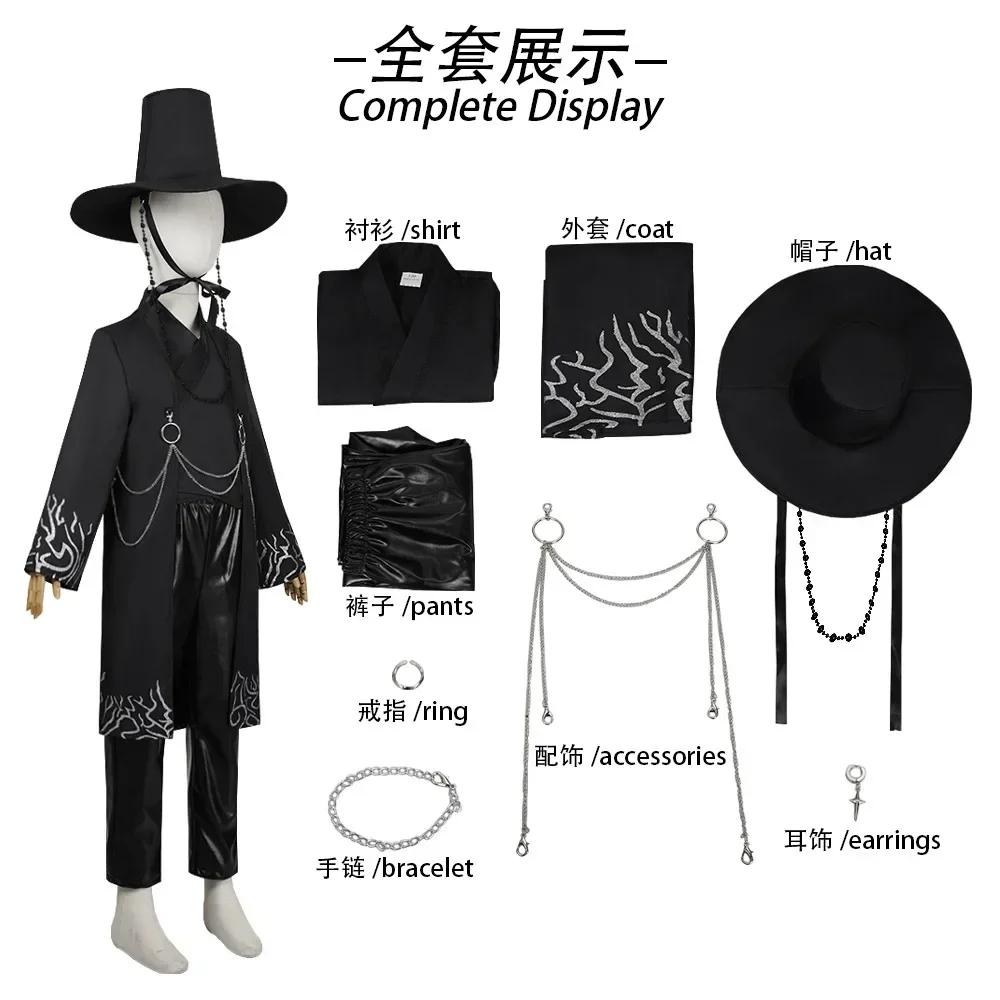 Kids Cosplay Suit Cospplay Costume Jinu Saja Robe Baby Black Uniform Stage Performance Halloween