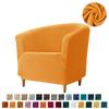 Soft Velvet Tub Sofa Cover Stretch Ramovable Single Club Couch Slipcovers Elastic Armchair Covers For Living Room Bar Counter