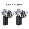 NEW Upgrade Ceramic Hotend 0.2/0.4/0.6/0.8mm Assembled Extruder Hotend Kit for Elegoo Centauri Carbon Hot end / Centauri Nozzle