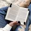 6pcs/set Black Cat Creative Bookmark For Books Cute Cartoon Magnetic Book Page Marker Unique Reading Gifts Literary Style Folding Bookmark Clip