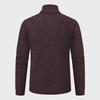 Men's Zipper Half Turtleneck Velvet Sweater: Warm Knitted Casual Autumn/Winter Pullover In Large Sizes