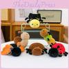 Bees Snails Spiders Insects Plush Pendants Cartoon Doll Bags Gift Keychains