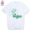 Men Ayollar Vegan Futbolka Qisqa Yengli O Yaka YASHIL KUCH vegetarian sabzavot Yozgi Moda T