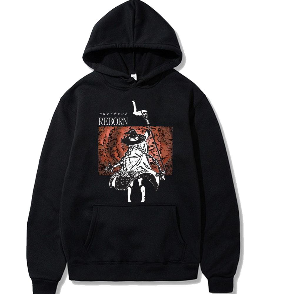 2025 Mushoku Tensei Felpa con cappuccio da uomo e da donna Harajuku Pullover Street Wear Unisex Autunno/Inverno Peluche Maglione di mar