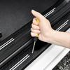 RELU6 New Carbon Fiber Car Door Sill Sticker Threshold Side Anti Scratch Sticker For Ford MONDEO Logo Waterproof Decal Car Accessories