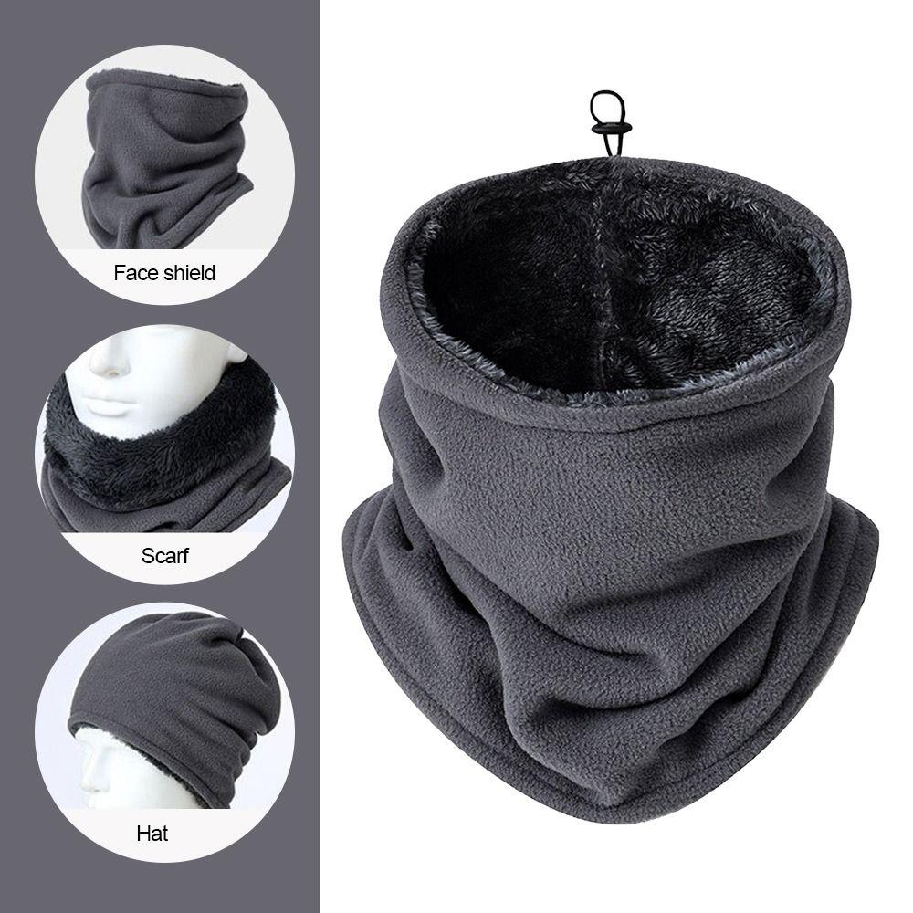 Fleece Lining Cycling Neck Warmer Thickened Neck Scarves Outdoor Warmer Fake Collar  Men Women