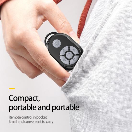 Пульт дистанционного управления на большом расстоянии, дистанционное реагирование, видео, Bluetooth-совместимая съемка, мини-съёмка без помощи рук, умный затвор для селфи, для фотографии