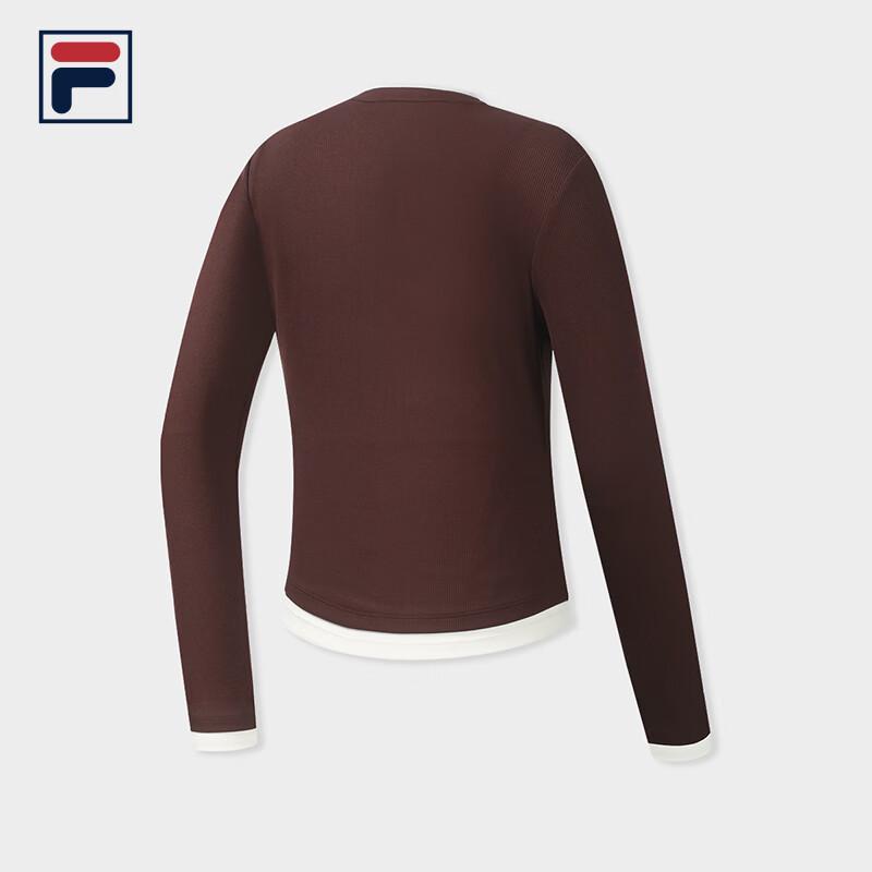 Fila Женская приталенная вязаная футболка с длинным рукавом