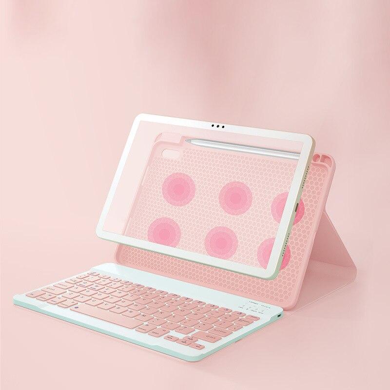Чехол со светодиодной клавиатурой для Huawei Matepad 11 10,4 Pro 10,8 M6, чехол с гнездом для карандаша для Xiaomi Mipad 5 Pro, чехол из искусственной кожи