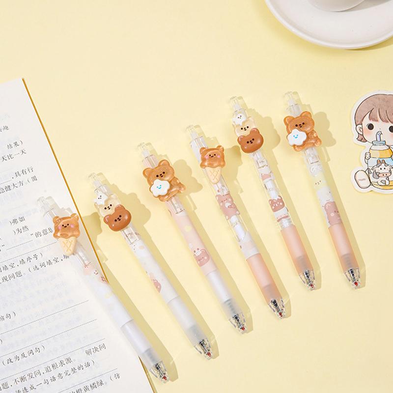 Милый Медведь Механический Карандаш 0.5 мм Мультфильм Автоматический Карандаш Kawaii Пресс Ручка Корейские Канцелярские Товары Школьные Офисные Принадлежности Детский Подарок
