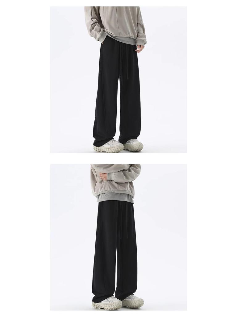 Men's Casual Japanese Wide-Leg Pants - New Spring/Autumn Slim, Loose-Fit, All-Match Style.