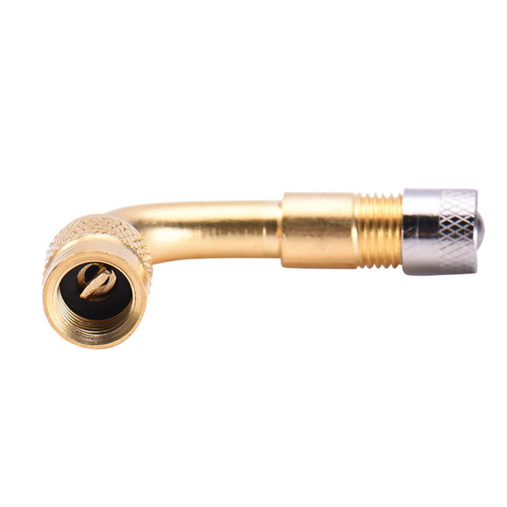 135 Degree Brass Air Tyre Valve Schrader Valve Stem with Extension Adapter for Car Truck Motorcycle