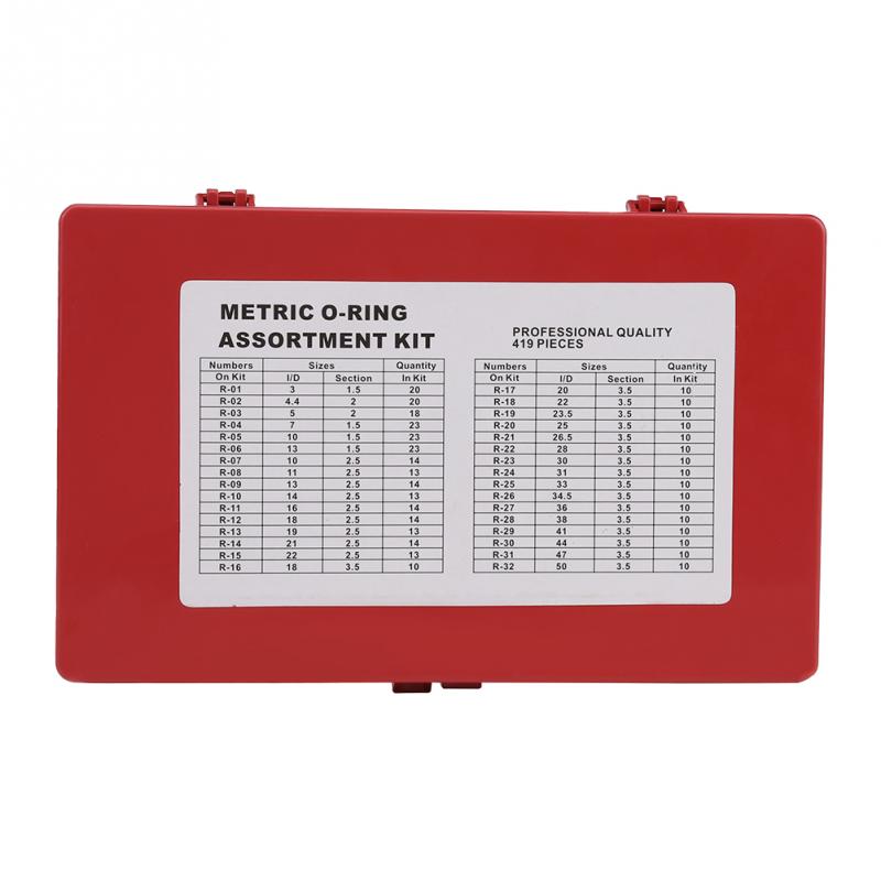 419 шт., резиновый комплект, уплотнительная прокладка, универсальный резиновый комплект, набор уплотнений R01-R32, комплект уплотнительных колец, 32 размера, комплект резиновых ножек MYY