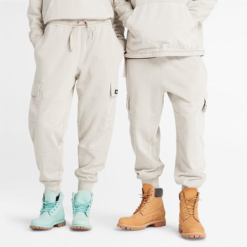 Timberland Свит-штаны с окрашиванием в смешанной технике 'Белый' Унисекс A6JT5-CY2