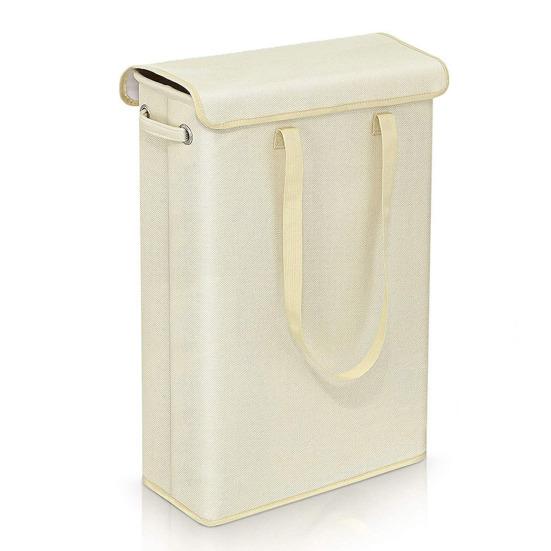 Yousheng Laundry Storage Bag with Ergonomic Handle Foldable Design Dustproof Large Capacity Clothes Organization Laundry Basket