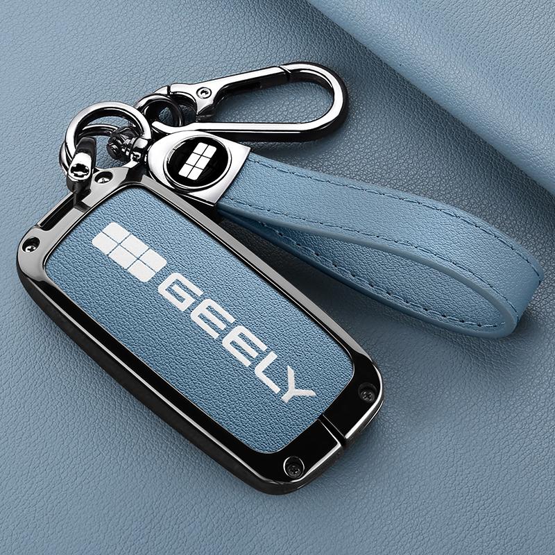 НОВЫЙ защитный чехол из цинкового сплава для Geely EX5 Galaxy Starship 7 EM-i L7 Model E8 E5 Автомобильный чехол-аксессуар для умного дистанционного ключа