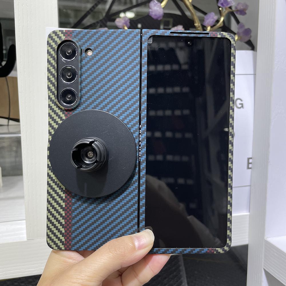 YTF-carbon настоящий чехол из углеродного волокна Для Samsung Galaxy Z Fold 6 чехол Арамидное волокно Ультратонкий противоударный чехол для телефона Z Fold 5