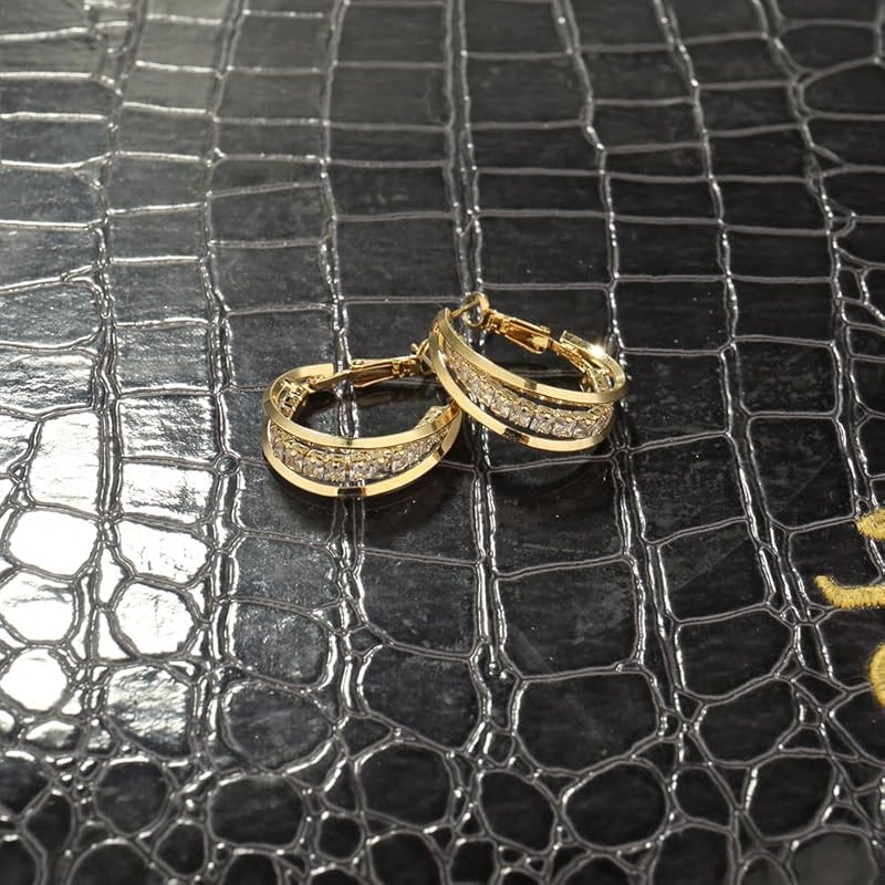 WICKM стильные серьги черного бриллианта женские Популярность Совместимы с металлической аллергией кольцо серьги-подвески золото 18 карат игла из серебра S925 остаются на качающихся