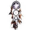 Wall Hanging Decor Wolf Pattern Ornament Dream Catcher with Feathers